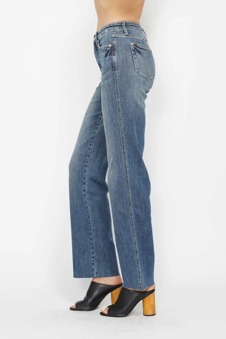 Judy Blue mid-rise straight jeans with tummy control