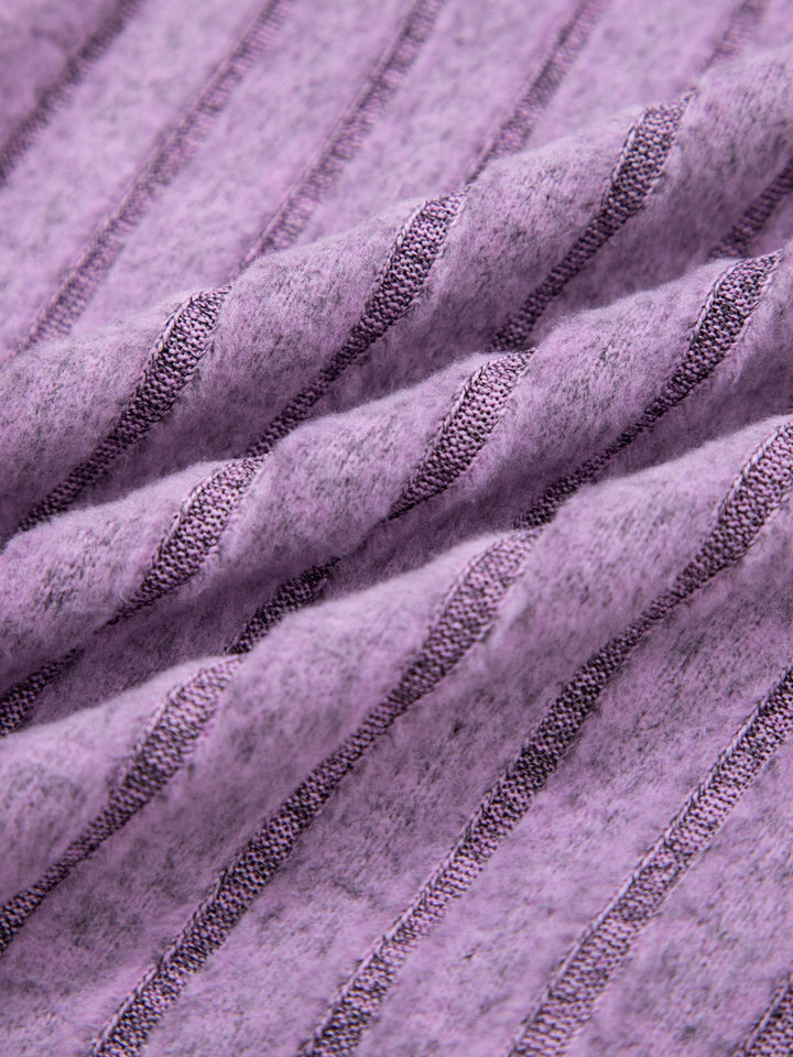 Ribbed high-neck mineral wash tank top