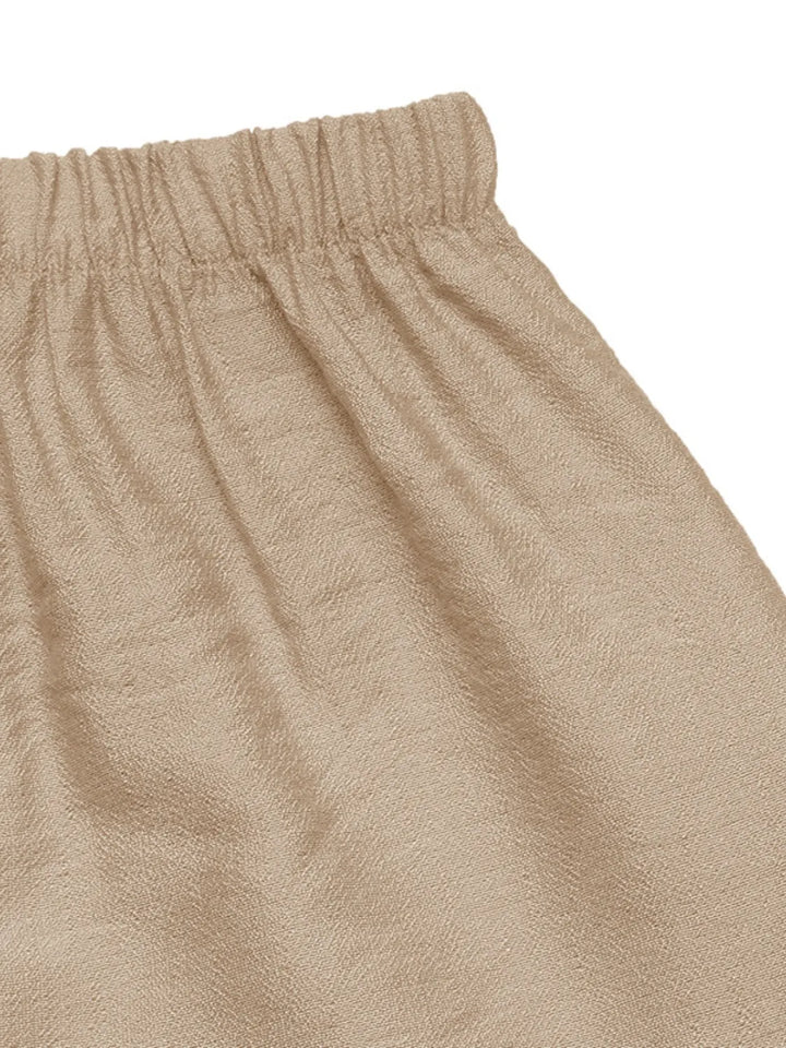 Tiered ruffle maxi skirt with drawstring tie waist