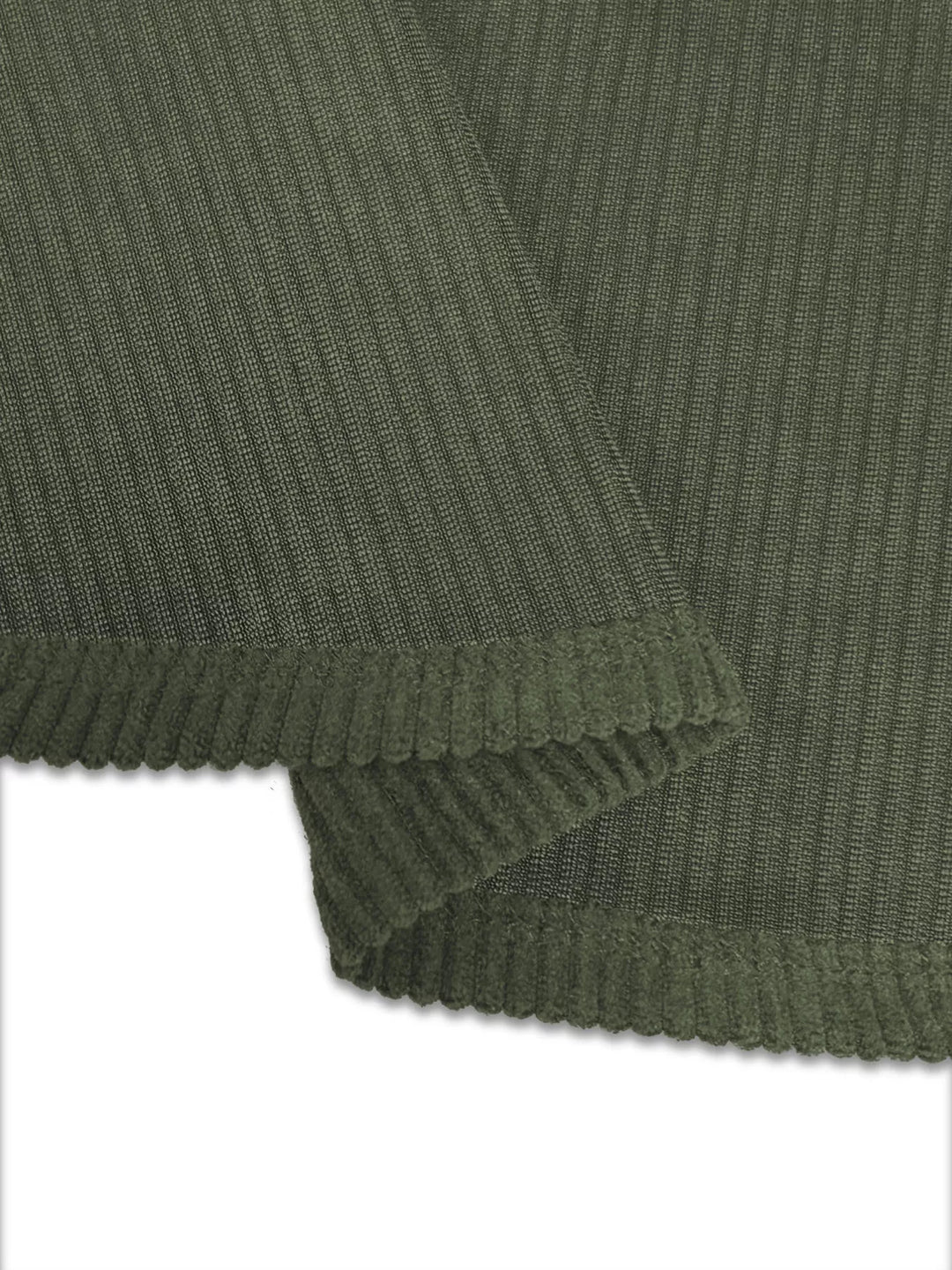 Ribbed corduroy hooded jacket with drawstring and pockets