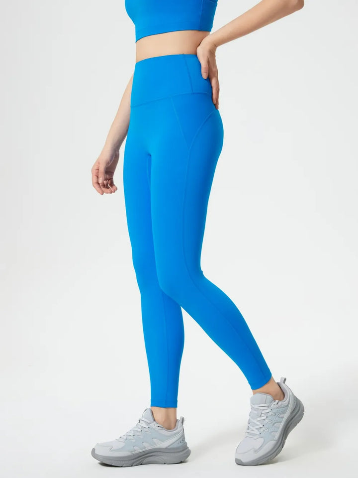 Wide waistband high-rise active leggings
