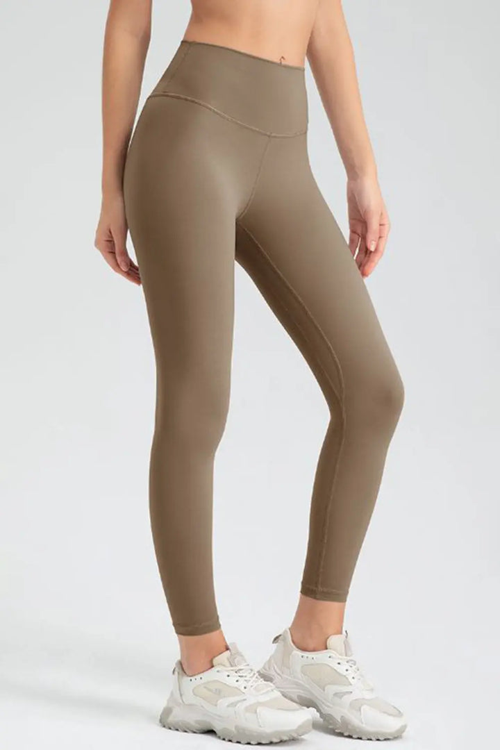 Wide waistband high-rise workout leggings