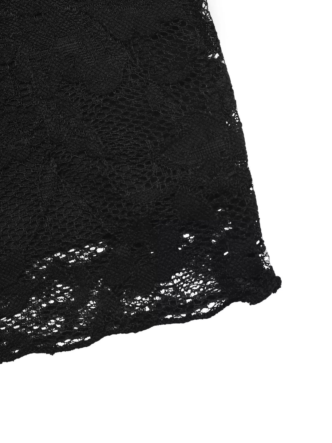 Floral lace bow-tie top with sweetheart neckline