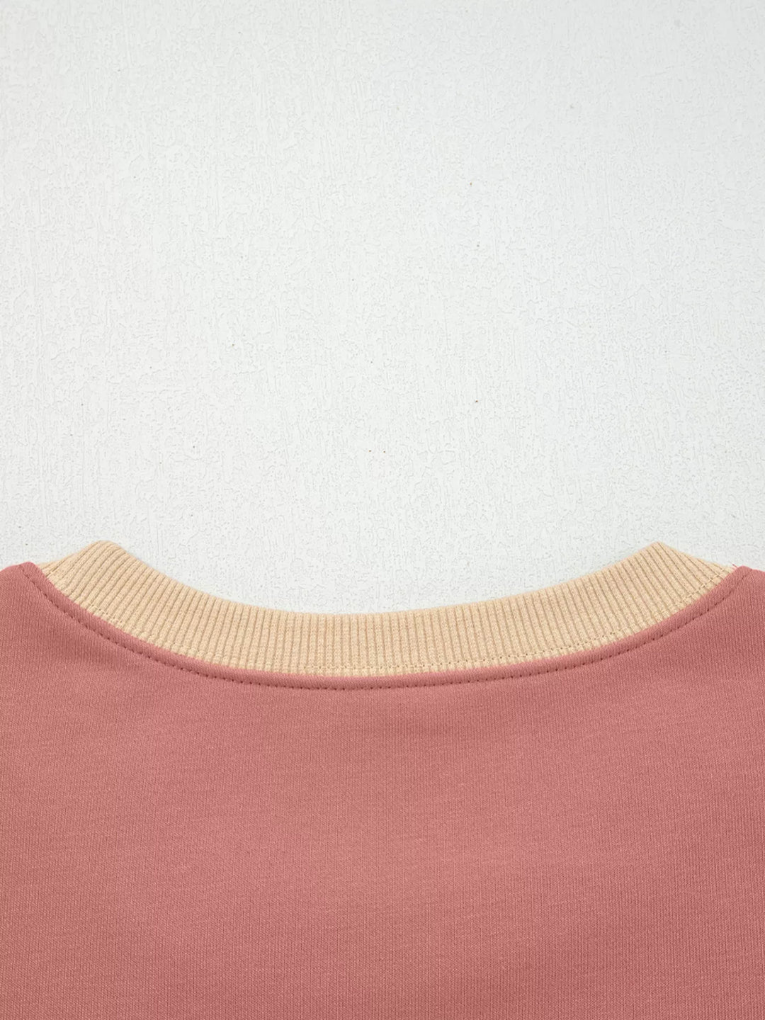 Star patch drop-shoulder sweatshirt with contrast panels