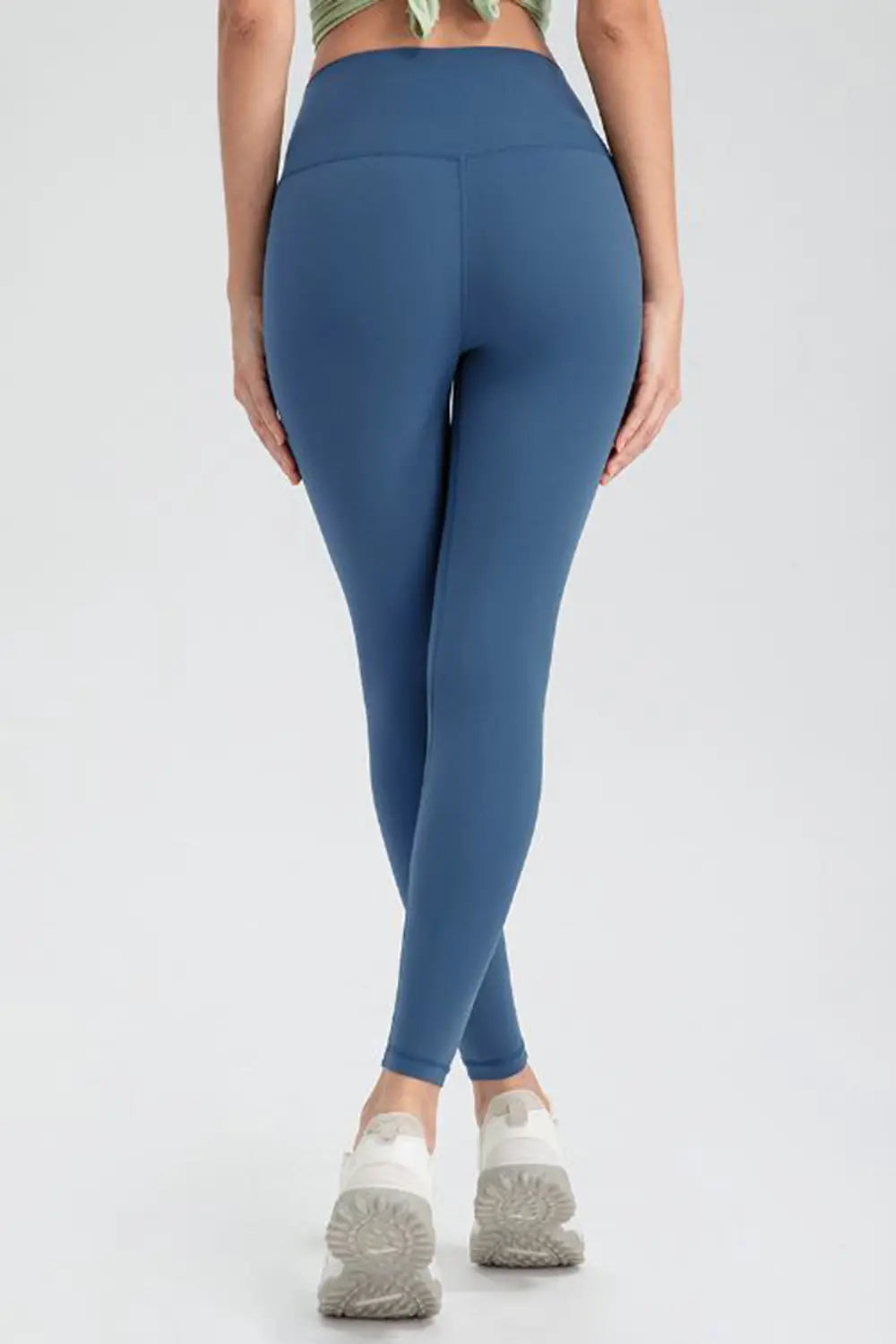 Wide waistband high-rise workout leggings