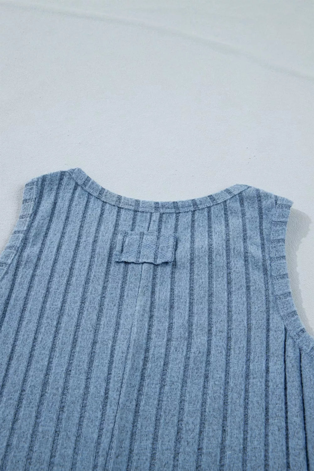 Slim ribbed mineral wash tank top