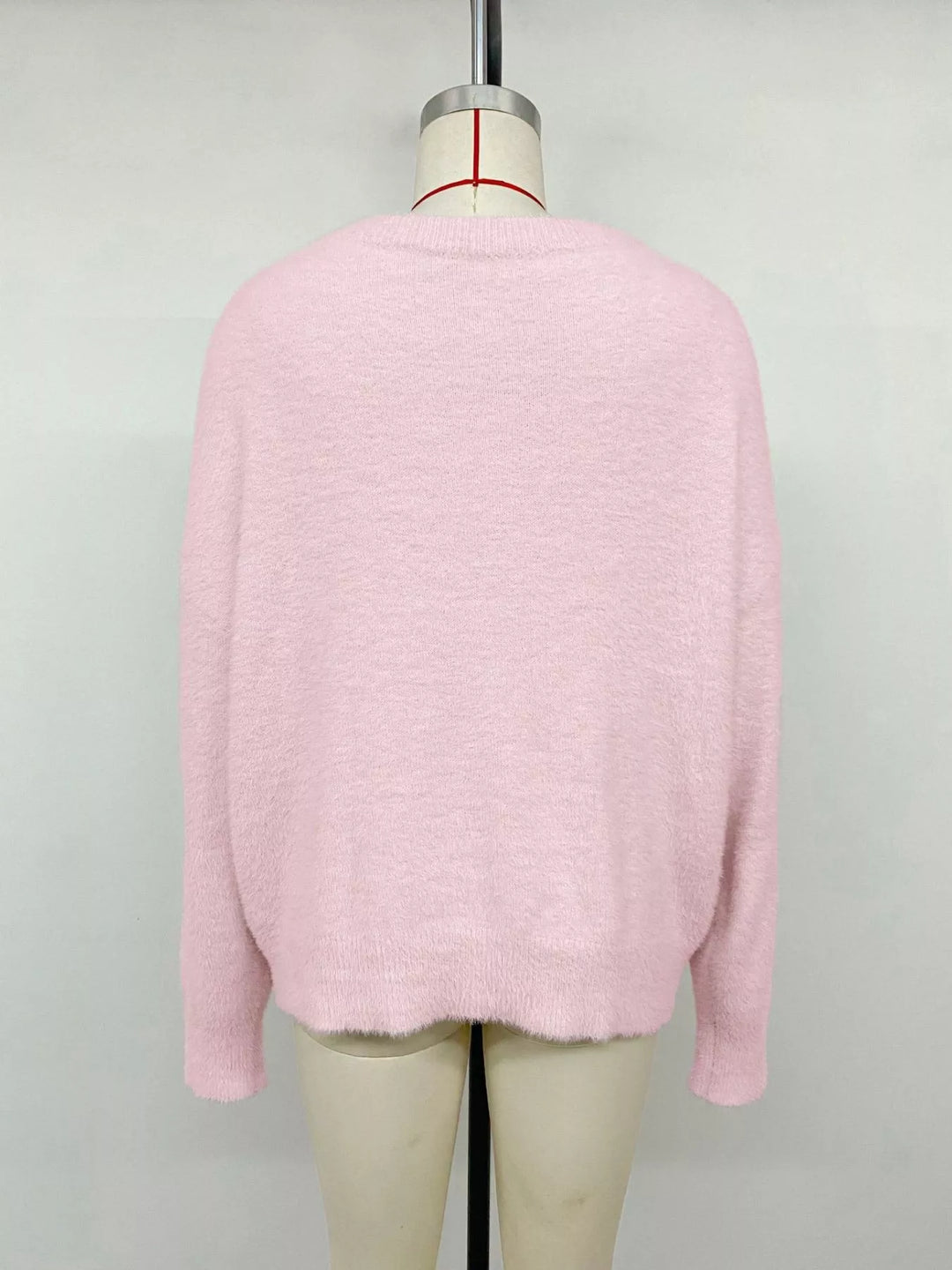 Fuzzy eyelash knit off-shoulder pullover sweater