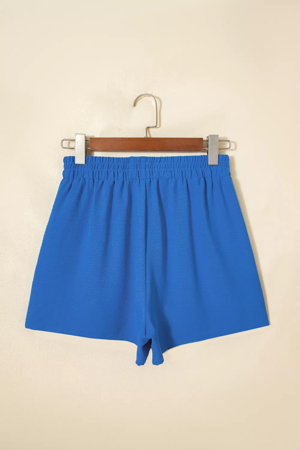 High-waist smocked flowy shorts with drawstring