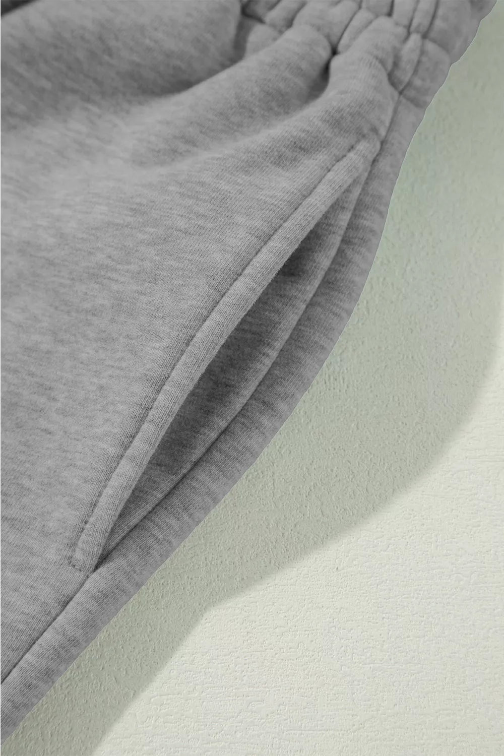Drawstring straight-leg lounge pants with side pockets