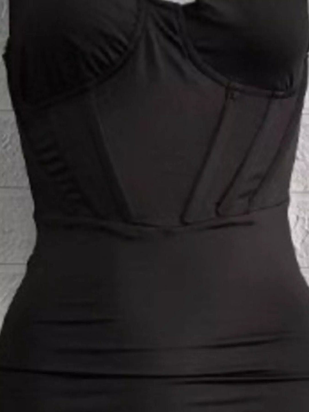 One-shoulder cutout ruched bodycon midi dress
