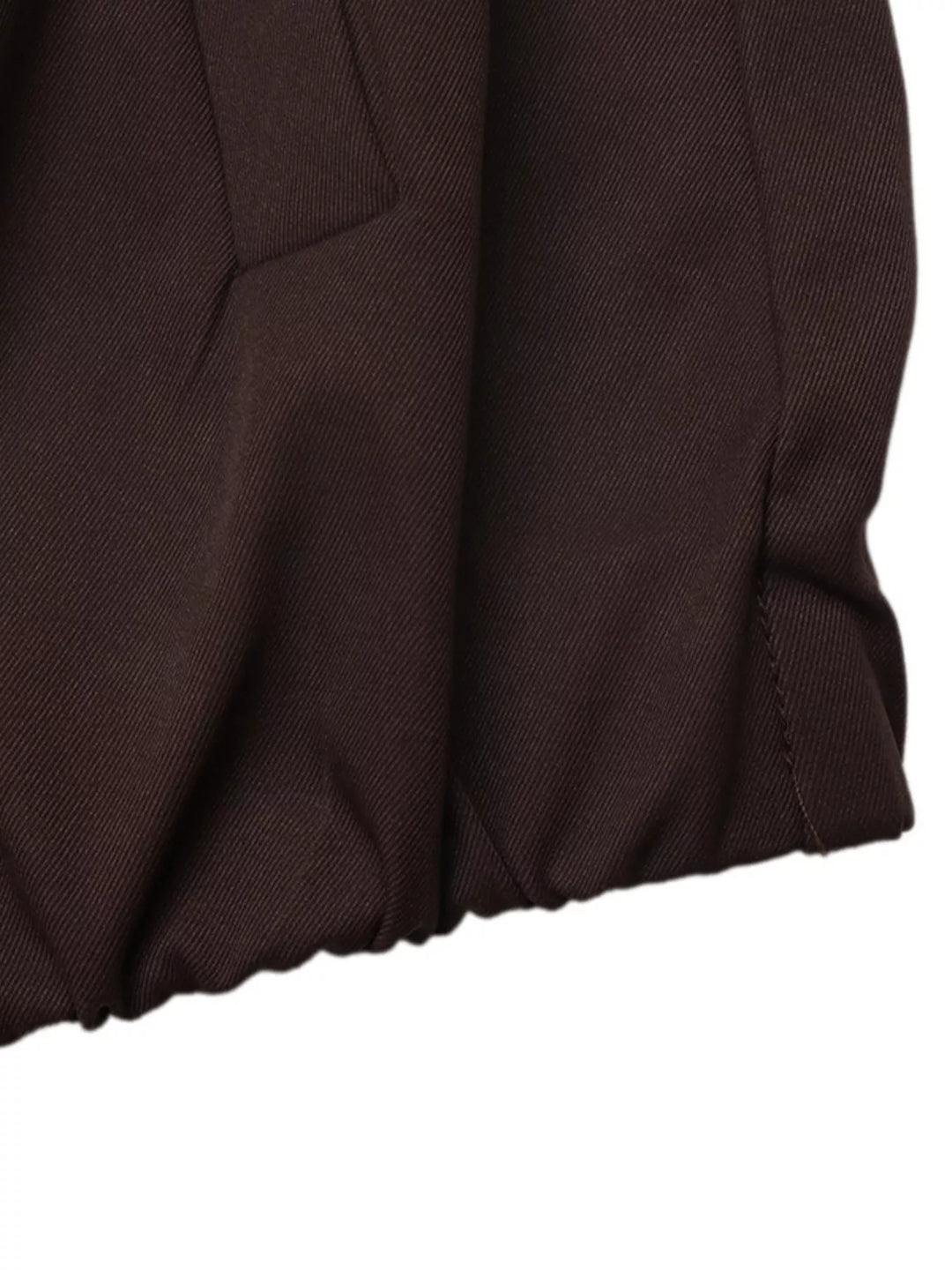 Dropped shoulder zip-up bomber jacket with band collar