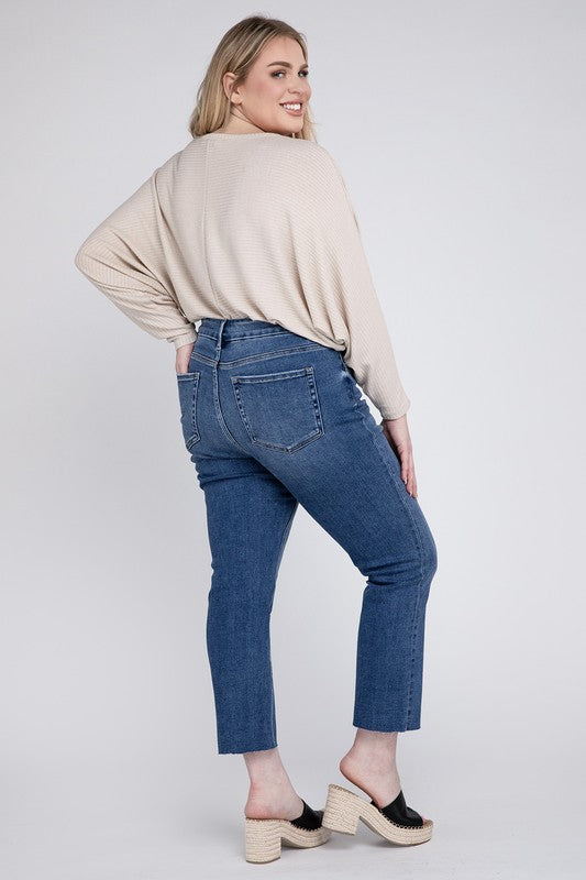 Savannah High Rise Slim Straight Curve-Loving Jeans
