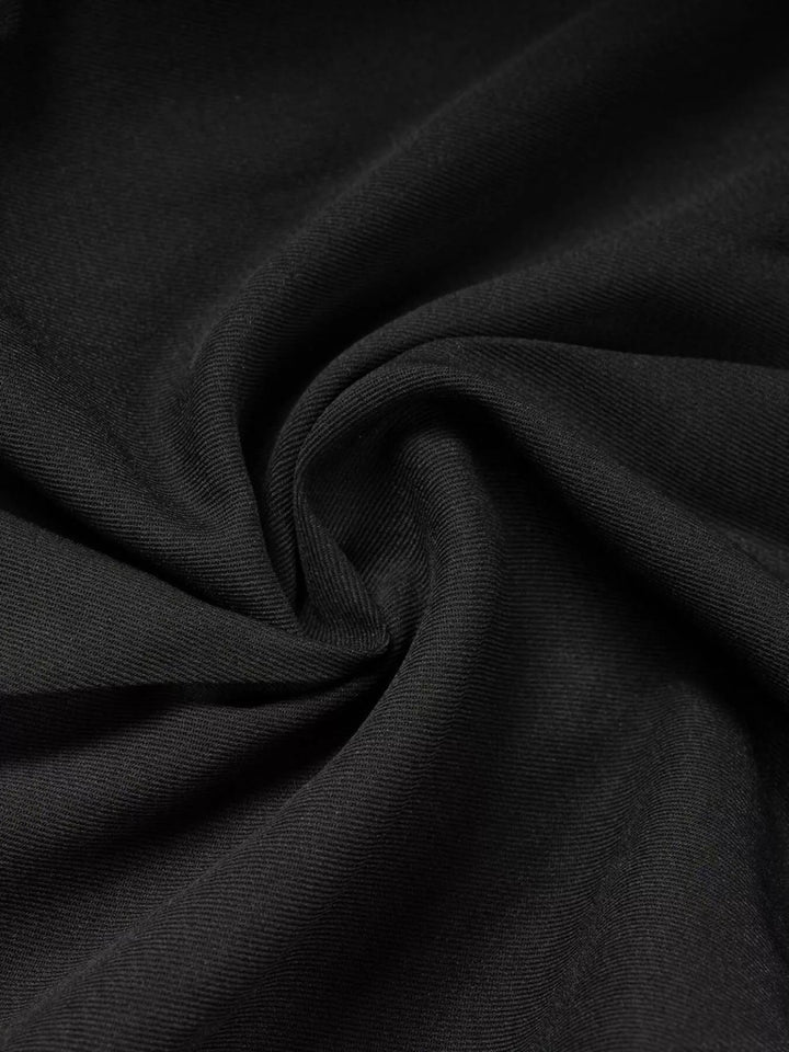 Pleated high-waisted wide-leg dress trousers