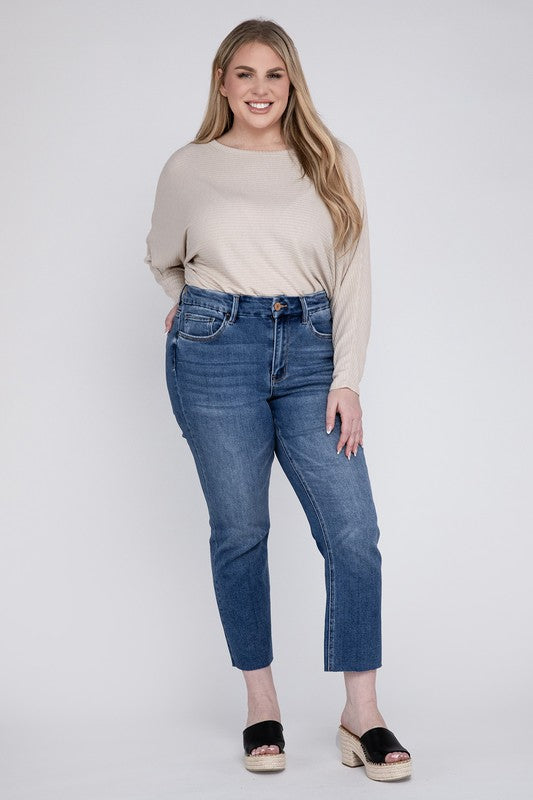 Savannah High Rise Slim Straight Curve-Loving Jeans