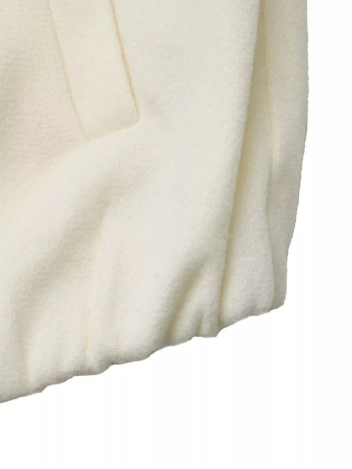 Oversized fleece bomber jacket with full zip and pockets