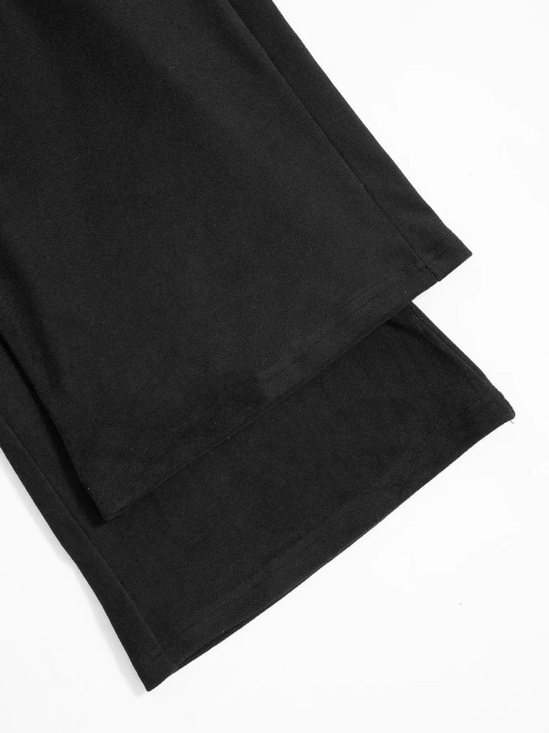 Wide-leg drawstring pants with elasticized waist