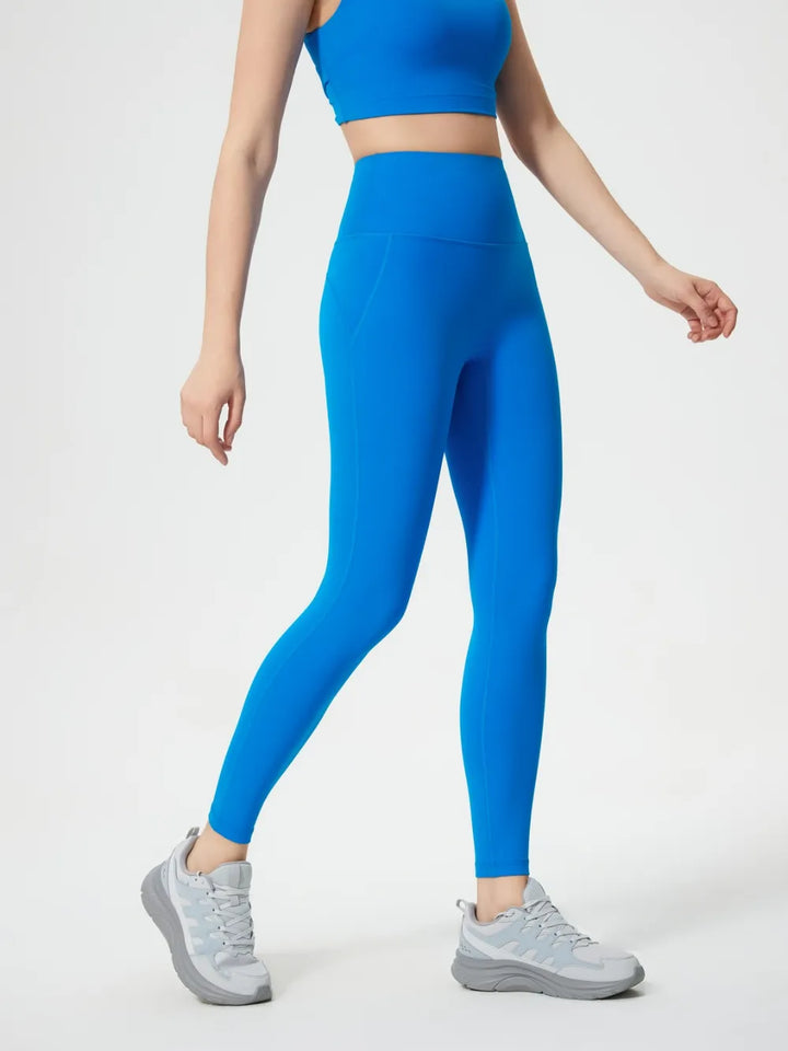 Wide waistband high-rise active leggings