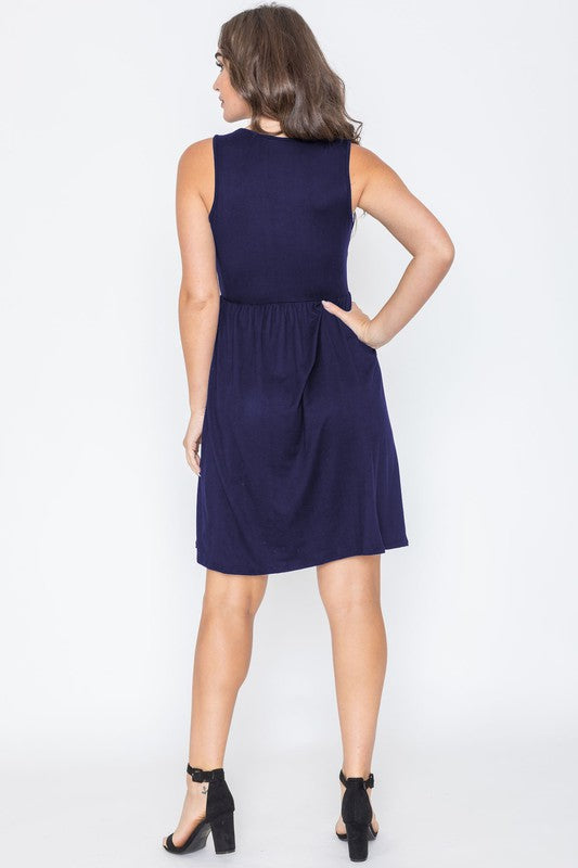 Bloomfield Sleeveless Floral Midi Dress - cropped, midi - detail view