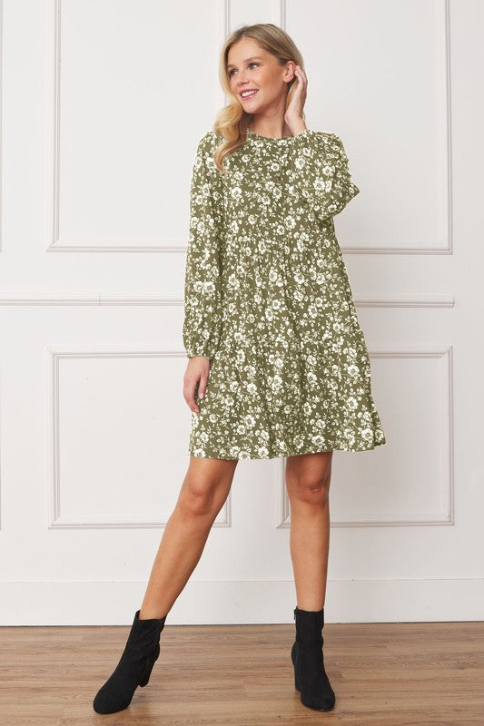 Blossom Tiered Crew Neck Midi Dress - crew neck, midi - view 14
