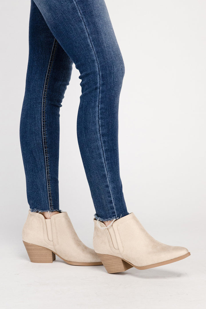 GWEN Suede Ankle Boots - Azoroh