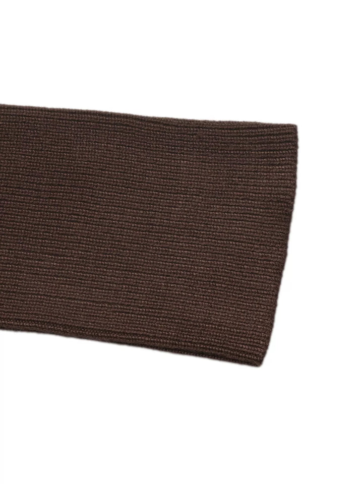 Striped cable knit v-neck pullover with ribbed trim