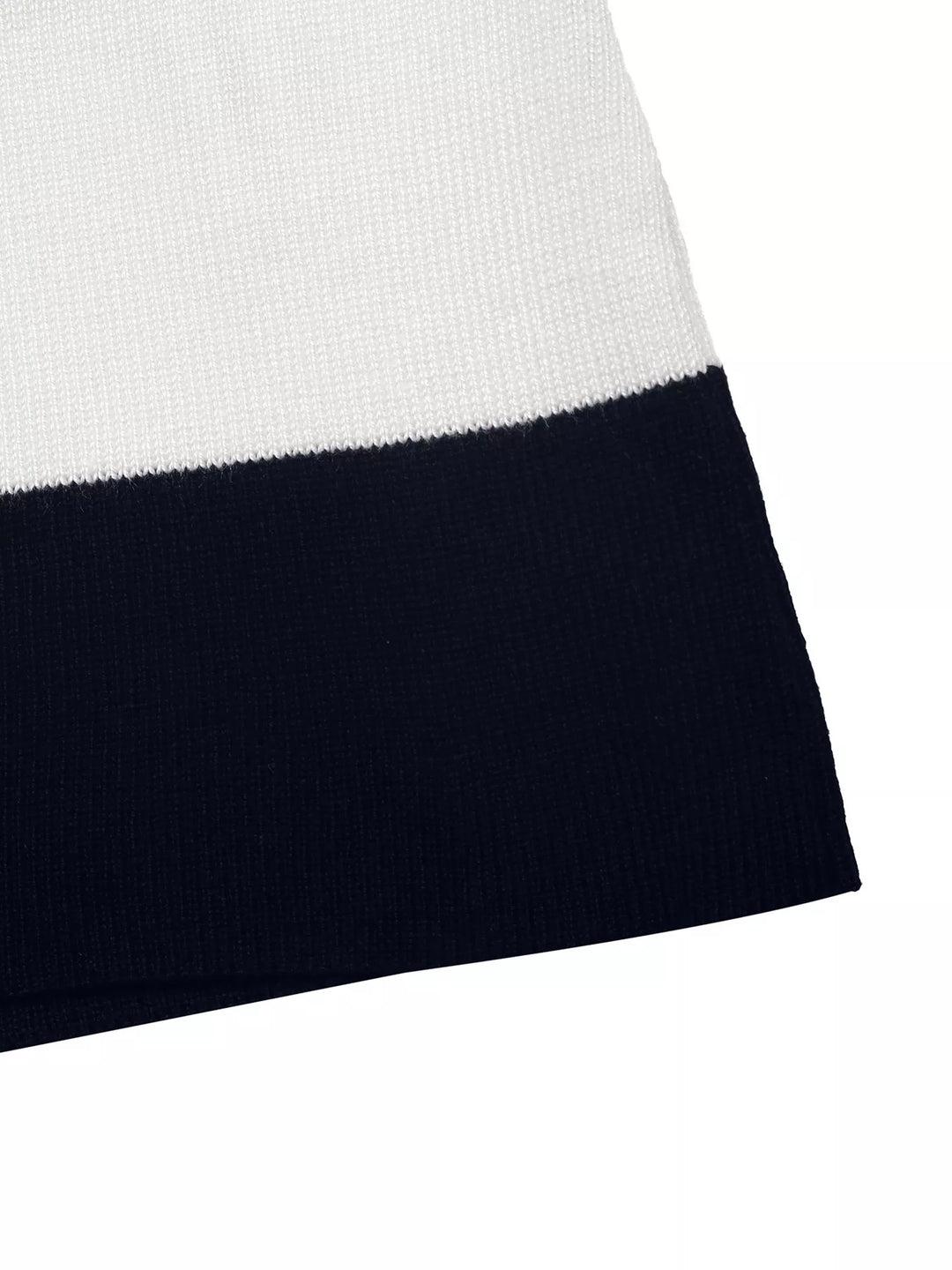 Wide stripe knit cardigan with gold crest buttons