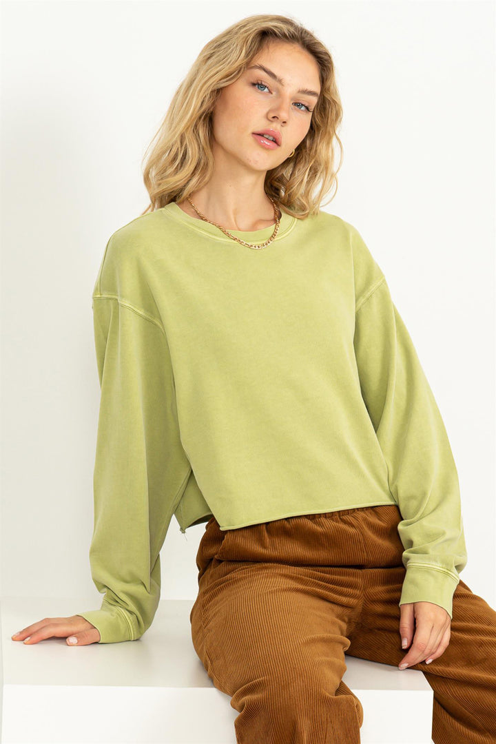 Chic Take Long Sleeve Sweatshirt - Azoroh