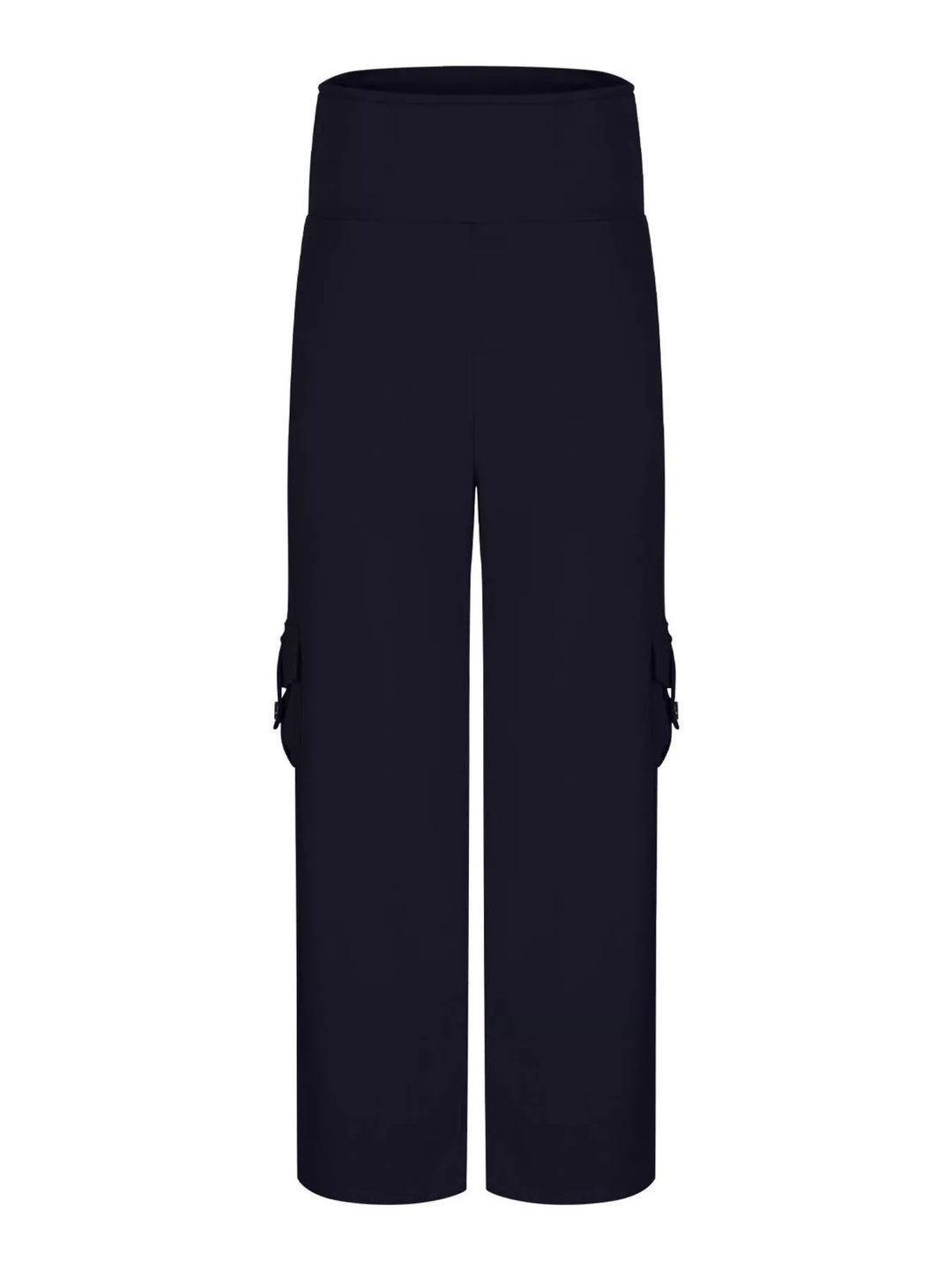 High-rise flare yoga pants with cargo pockets