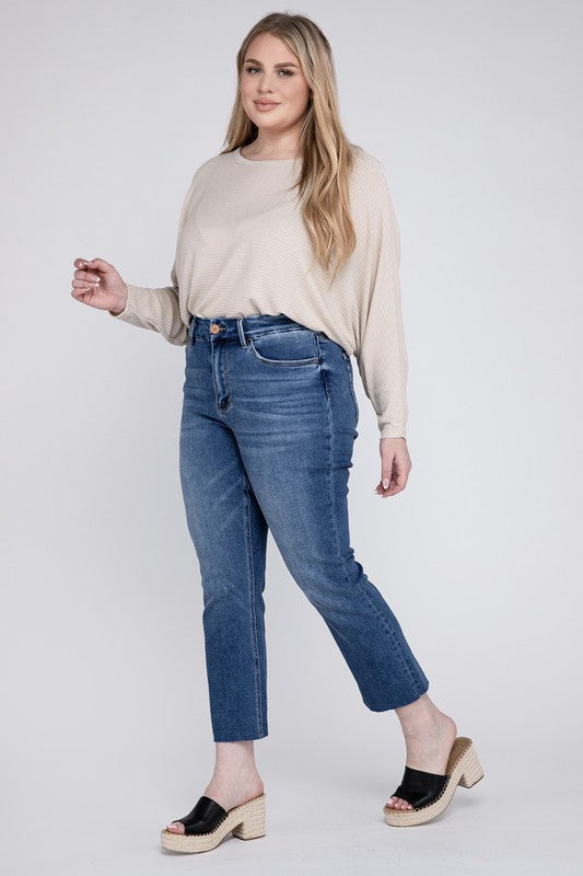 Savannah High Rise Slim Straight Curve-Loving Jeans