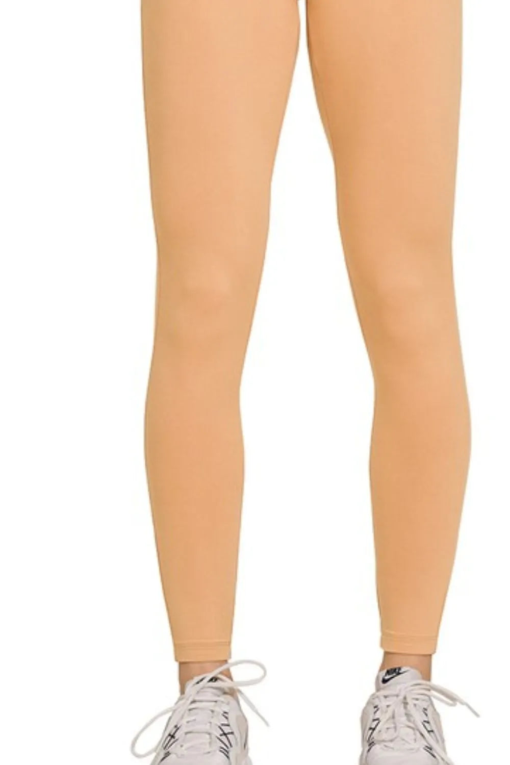 Seamless high-waisted full-length leggings