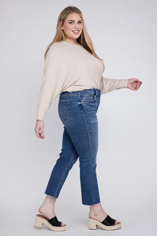 Savannah High Rise Slim Straight Curve-Loving Jeans