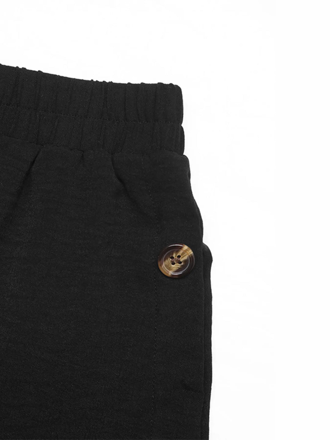 High-waist lace-up maxi skirt with side pockets