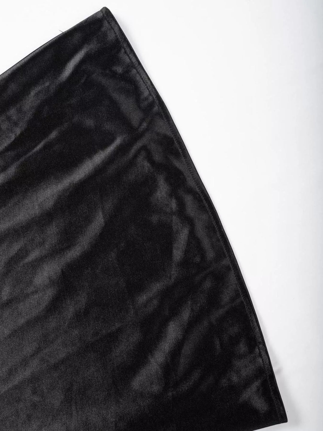 High-waist satin maxi skirt with bow waist trim