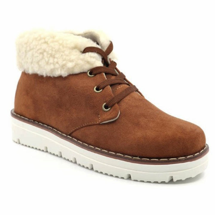 Lace up Fur Lined Boot - Azoroh