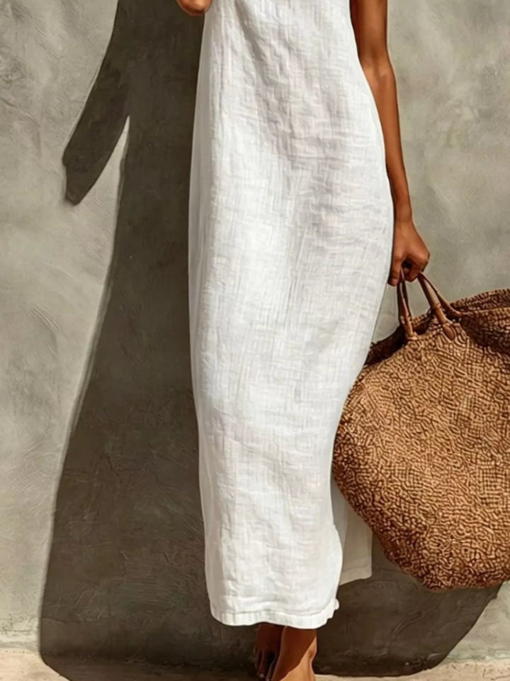 Spaghetti strap square neck relaxed maxi dress