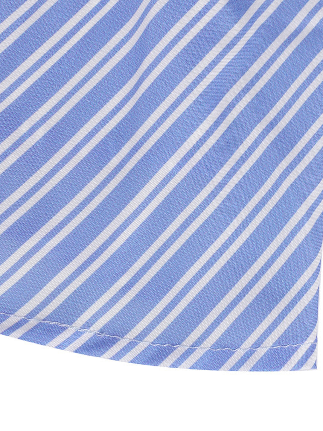 Striped tie-front peplum cami with spaghetti straps