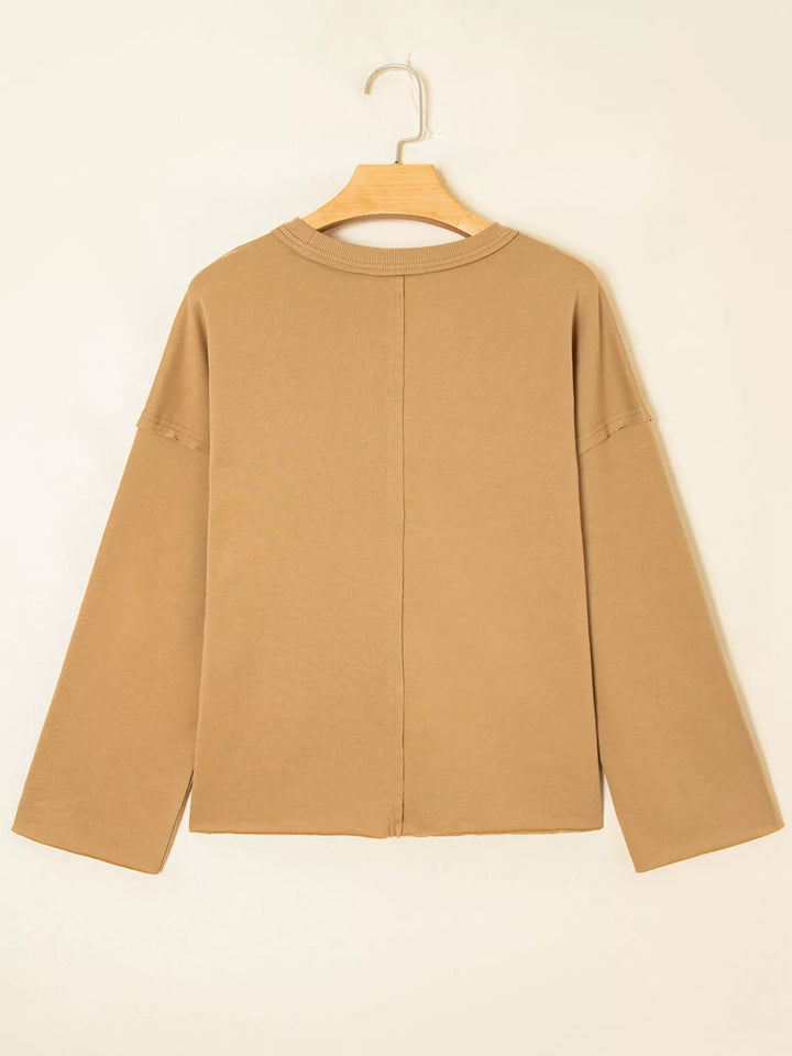 Floral heart patch mineral wash crewneck sweatshirt