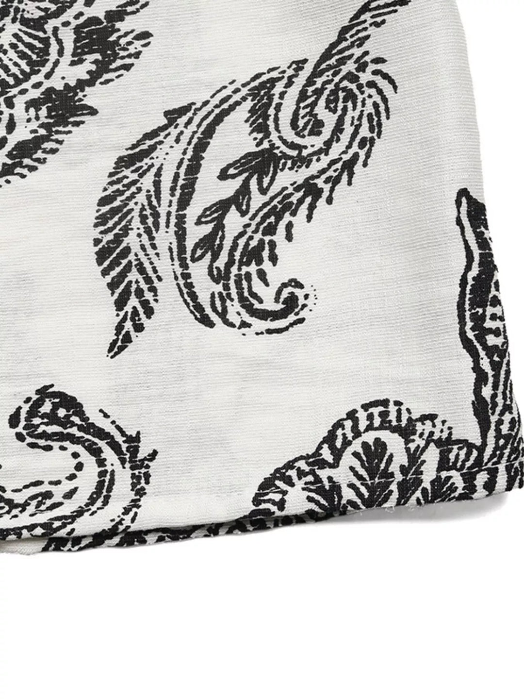 Notched neckline paisley tiered maxi dress with flutter sleeves
