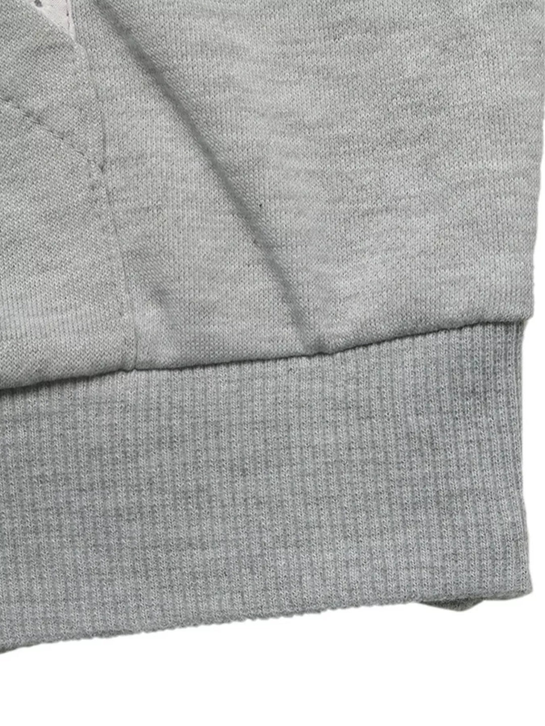 Bow embroidered hoodie with lace trim and front pocket