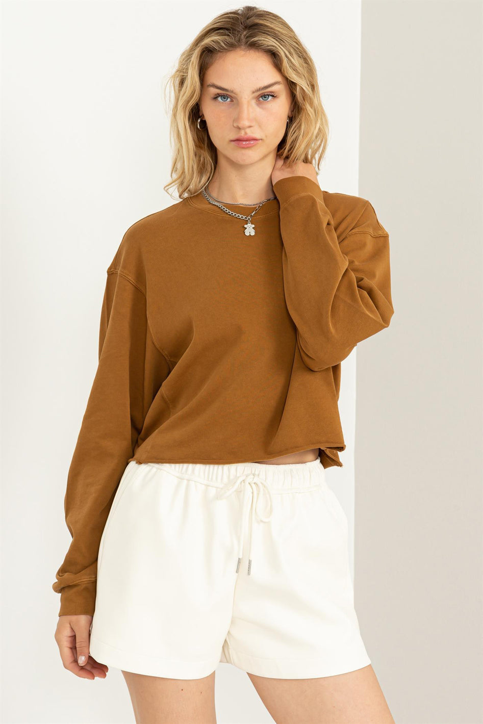 Chic Take Long Sleeve Sweatshirt - Azoroh