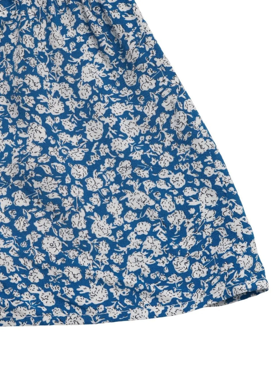 Tiered floral mini skirt with tassel tie waist