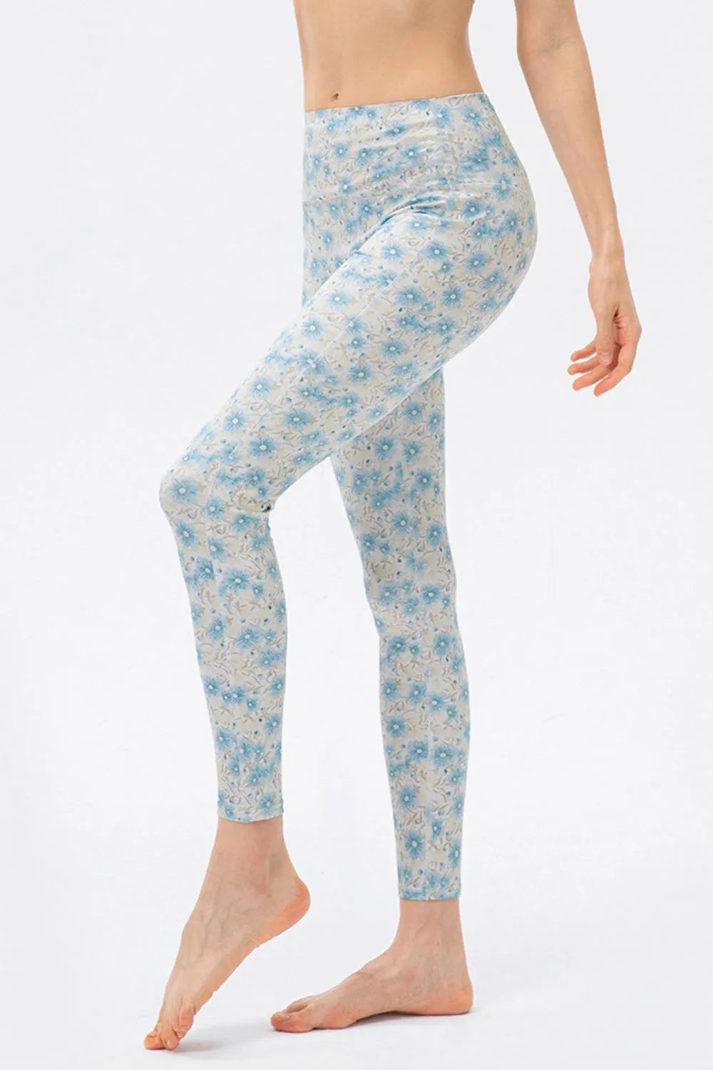 High-rise skinny active leggings with contour seams