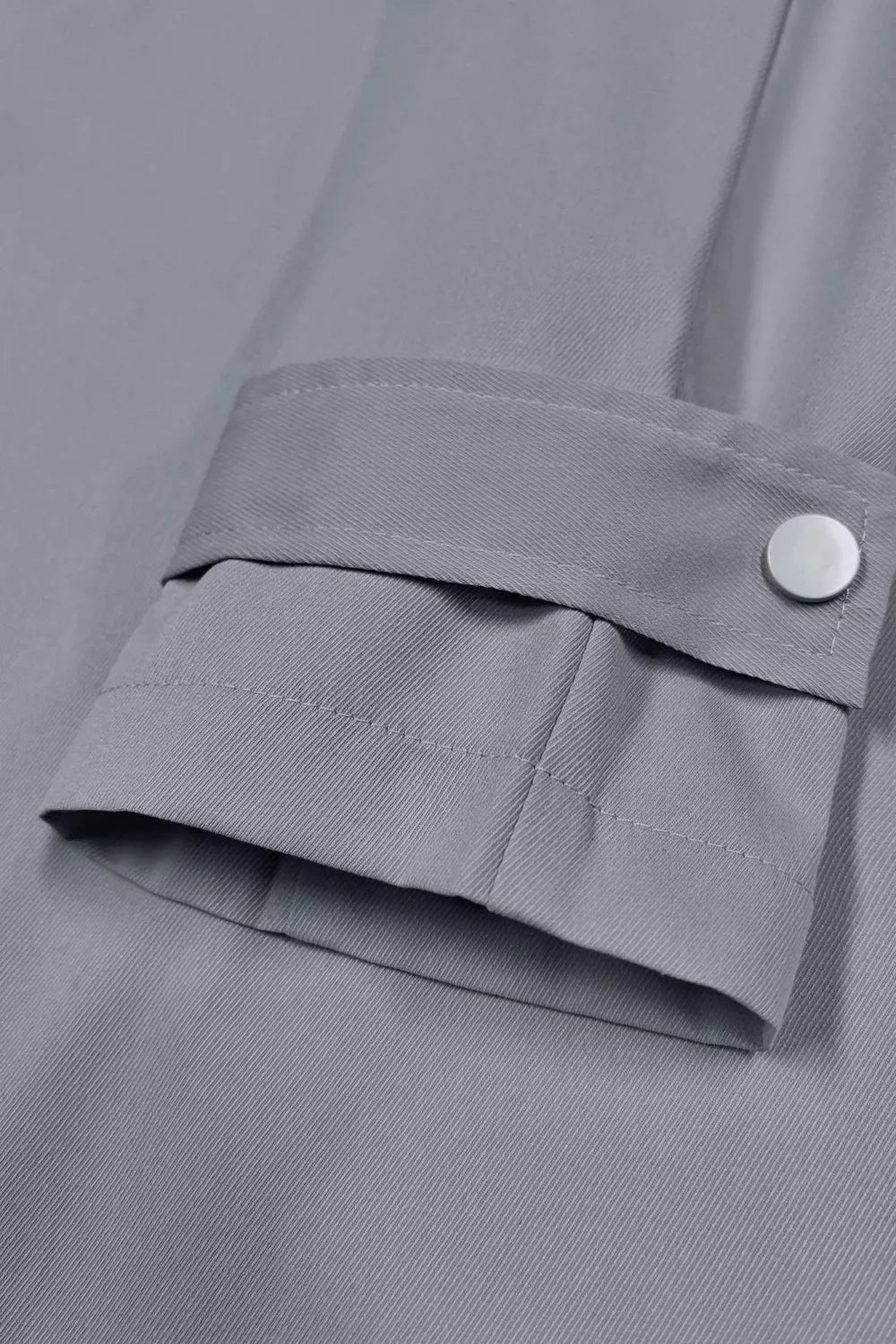 Wide lapel belted trench coat with epaulette tabs