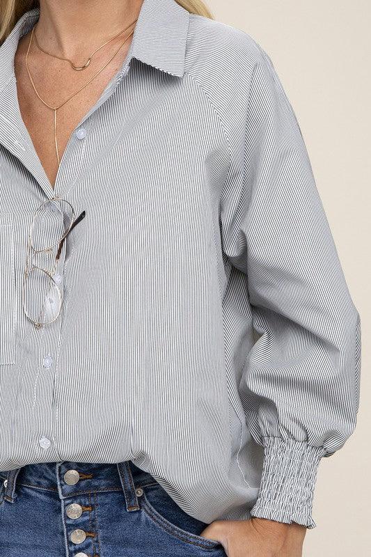 Striped raglan sleeve shirt - Azoroh