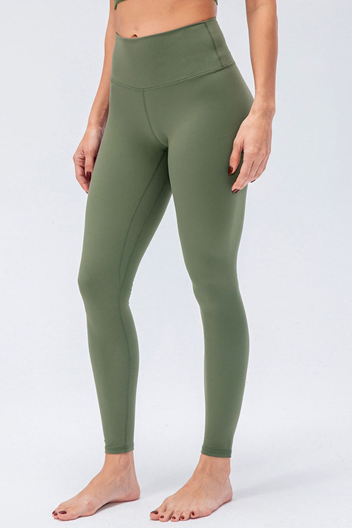 Matcha Green Wide waistband high-rise full-length active leggings