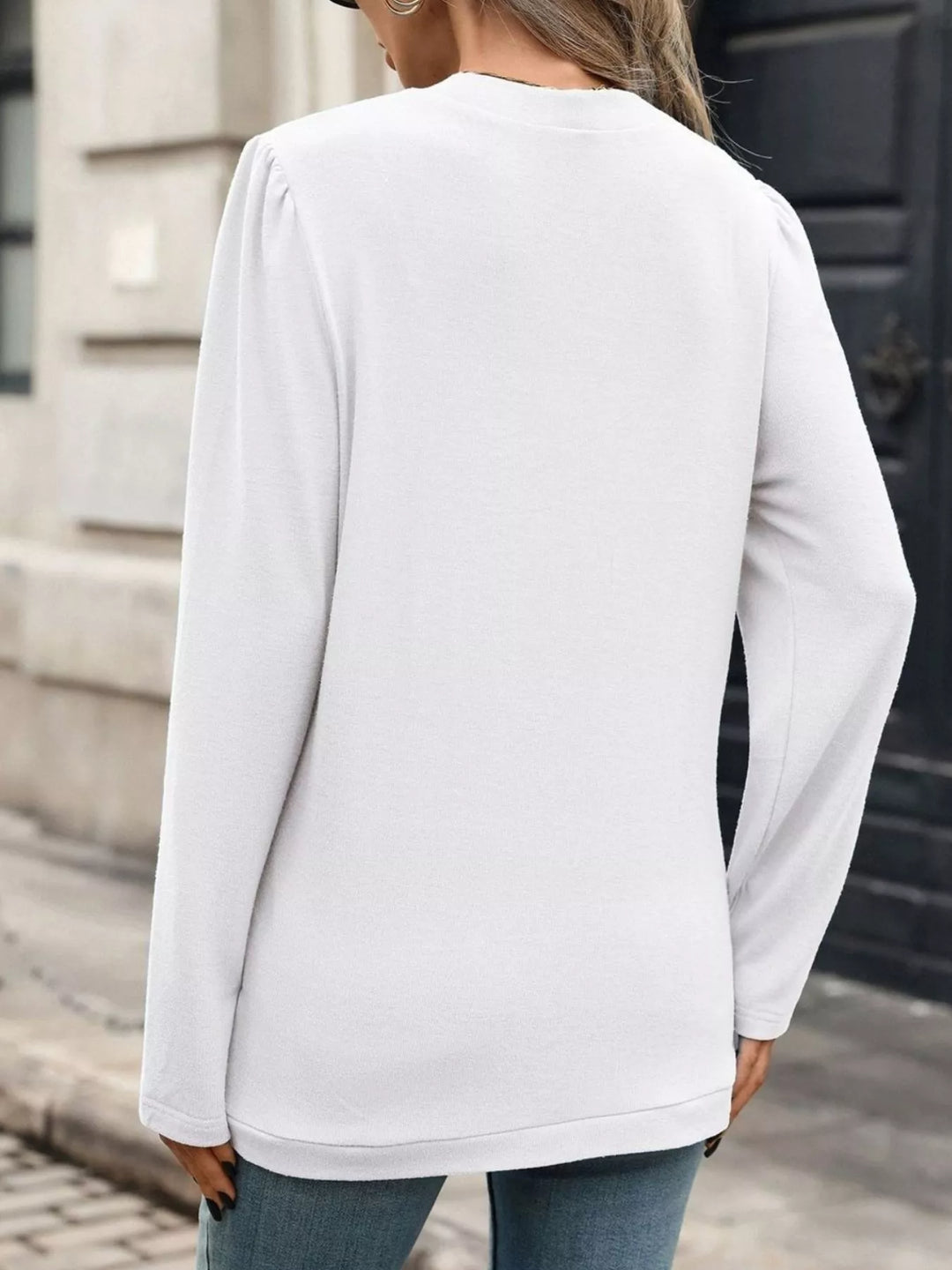 Open front collarless cardigan blazer with curved hem