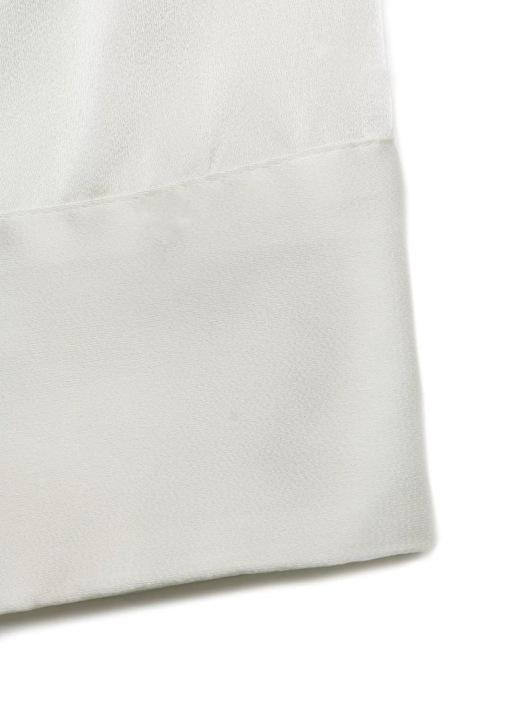 Gathered satin halter neck crop top