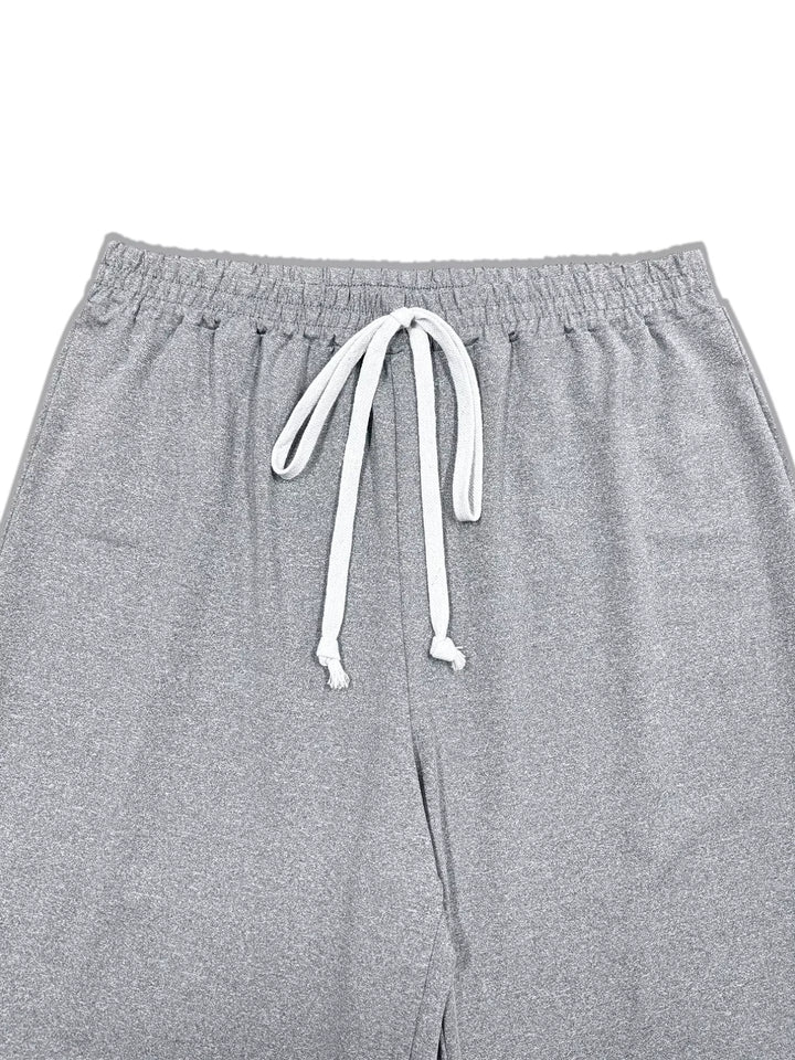 Plus size wide-leg pants with contrast side stripes