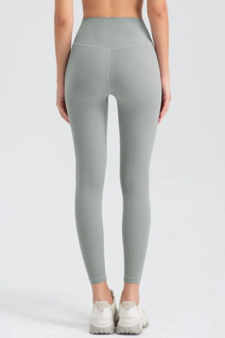 Wide waistband high-rise workout leggings