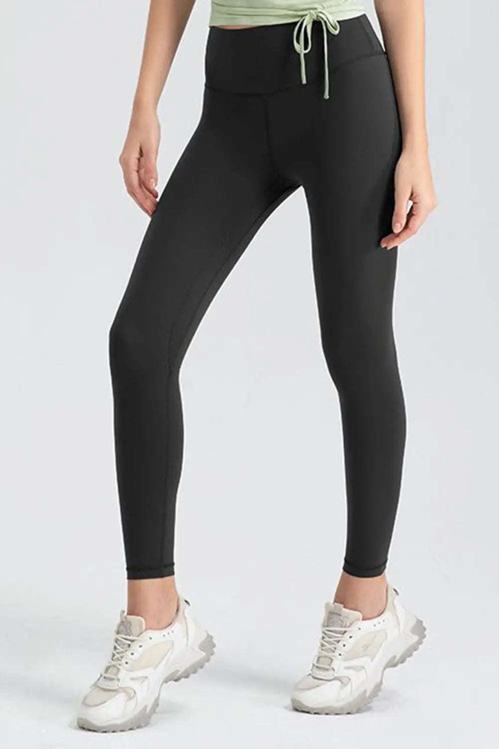 Wide waistband high-rise workout leggings